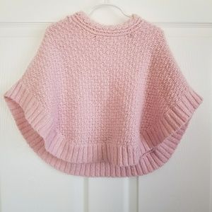 New Cat &Jack pink knit poncho